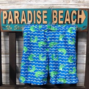 LILY AND DAN SWIM TRUNKS